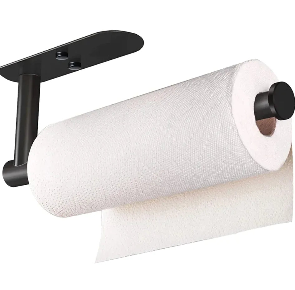 Black Stainless Steel Paper Towel Rack