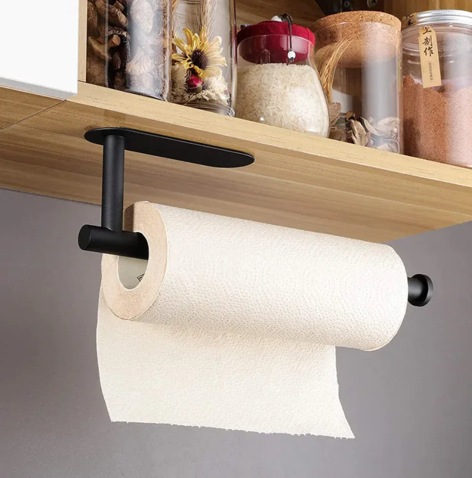 Black Stainless Steel Paper Towel Rack