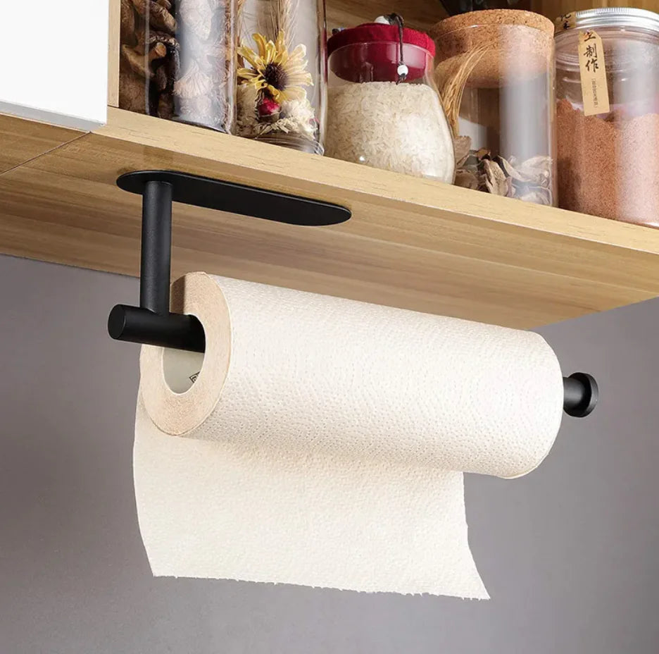Black Stainless Steel Paper Towel Rack
