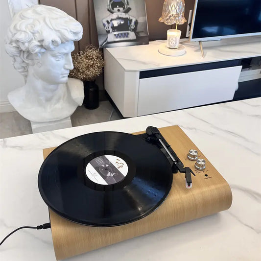 Bluetooth Vinyl Record Player with Retro Design