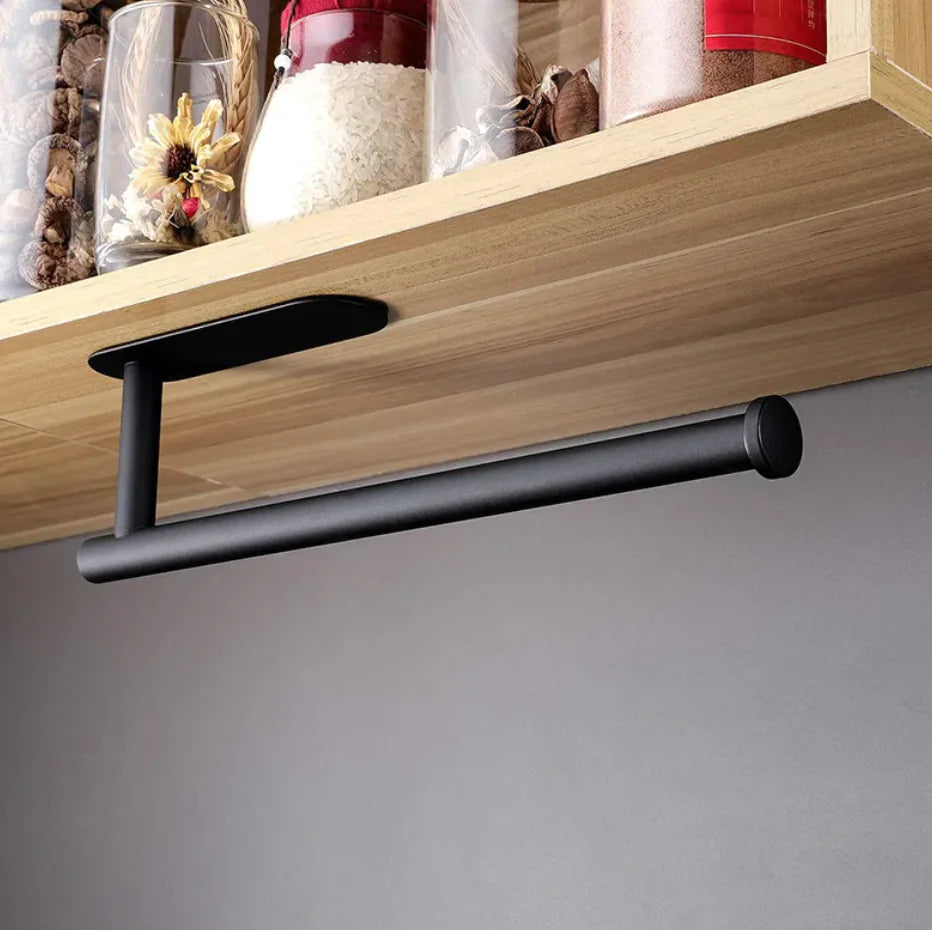 Black Stainless Steel Paper Towel Rack